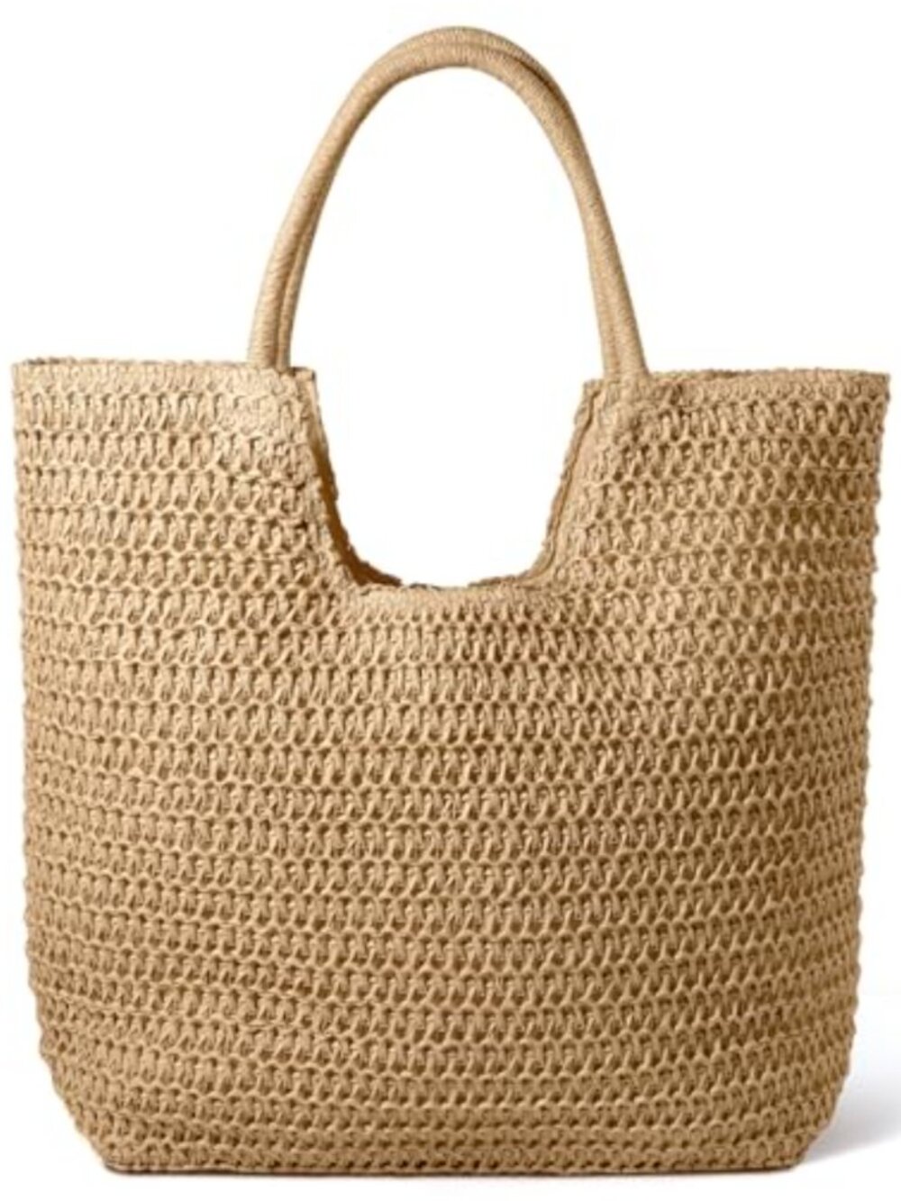 Straw Beach Bag Crossbody Shoulder Purse Summer Vacation Travel Tote